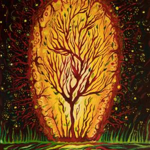 Buisson ardent ( 27 x 22 cm)