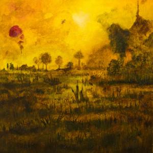 Paysage luminescent (30 x 25 cm)
